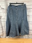 Liz   Co Women   s Long Denim Skirt Size 14 Modest Modesty