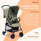 Hauck Sport T13 Lightweight Compact Foldable Stroller  Dark Olive  open Box 
