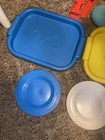 Vintage Pretend Play Kitchen Toy  Dishes Camping Trays Plates Tea Mixed Lot Set