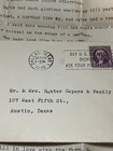 Dallas Tx 1935 Letter Capers Family  Texas Correspondence Vintage