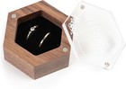 Personalised Laser Cut Wooden Wedding Card Wishing Box - Hexagon