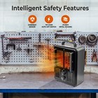 Comfort Zone Milkhouse Style Electric Portable Utility Heater  Black