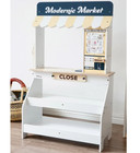Wooden Grocery Stand Pretend Play Natural Style Market