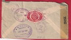 Mexico 1945 Wwii Registered Censoir 55242 Cover Casa Cohen Df To Artcraft Floral