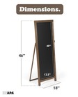 Ilyapa 46x18 Reversible Chalkboard A-frame Sign For Restaurant   Events