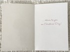 Unused Christmas Girl Rabbit Eat Carrot Vtg Greeting Card 1970s Muffin Hallmark