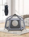 Pop Up Baby Playpen With Canopy  Portable Foldable Outdoor Play Yard For Babies