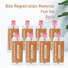 8 X 50ml Dental Bite Registration Material Fast Set Unflavored Cartridges