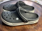 Crocs Unisex Crocband Men s 6 Women s 8 Black   White Clog Shoes Sandals