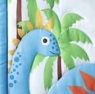  4 Piece Crib Bedding Set For Boys Girls  Nursery Bedding Blue Dinosaur