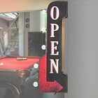 Vintage Old Fashioned Retro Metal Open Sign 3-d Double-sided Led Lighted Marquee