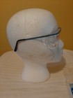 Vtg Z87 Bouton Clear Safety Glasses Side Shields 07 Usa Nos Blue Metal Frame  2