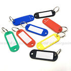 8 Ct Key Tag W  Label Window 2-1 4  In Long Tags Metal Ring Key Chain Holder
