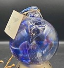 Derek Zander Large Clear Hand-blown Glass 14    Orb Globe Sculpture Witch Ball New
