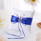 Wedding Ring Pillow And Flower Girl Basket Set     Adorned With Pearl Rhineston   