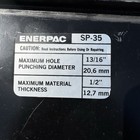 Enerpac Sp-35 Hydraulic Punch 35-ton Capacity With Punch And Die Sets -tested-