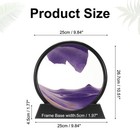 Moving Sand Art Liquid Motion  12  Sand Art Display  Purple black Frame 