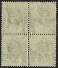 Mauritius 1921 Kgv 4c Block      Wmk Multi Script Ca