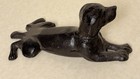 Cast Iron Dog Door Stop Lying Puppy Decor Doorstop Heavy Rustic Decor Sploot