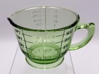 Depression Green Hazel Atlas Glass 2 Cup 16 Oz Measuring   Mixing Cup Uranium