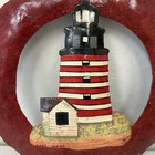 Vintage Handmade Steel Folk Art Quoddy Head Lighthouse Wall Hanging Mims Studio