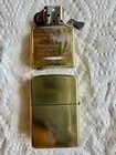 Zippo Brass Tone Lighter W  Poker Hand Emblem   Zippo Insert
