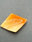 Antique Lovely  Hand Carved Shell Cameo Woman Diamond Shape