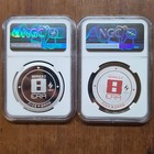 Eighth Era Medal Rhyol Silvered Gem Proof   Colorized Uncirculated Ngc Nice Gang