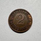 1924 Germany 2 Reichspfennig - Beautiful Coin -  b-007-b