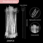 200 Pcs Floral Card Holder Picks 12 2 Inch Floral Picks Holder Flower Sticks    