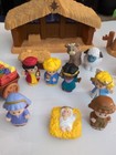 2002 Fisher Price Little People Deluxe Christmas Story Nativity Set Lights Sound