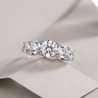 Moissanite Engagement Ring D Vvs1 Certified 1ct D Color Real 925 Sterling Silver