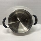 Cuisinart Stainless Steel Steamer   Colander W  Handles  hw 116-18  7 3 4    