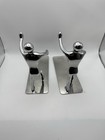 Set Of Stainless Steel Modern Humanoid Bookends 6   
