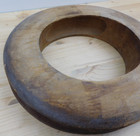 Antique Wood Hat Block Millinery Brim Mold Form  18 7 1 8  2 3 4