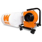 5 7 Amp 660 Cfm Rolling Dust Collector With 12 Gal  Bag And Optional Wall Mount