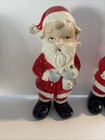 Vintage Ceramic Santa Claus Salt Pepper Shakers Mcm Kitschy Japan