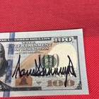 President Donald J Trump 45 47 Autographed Signed  100 Prop Bill Coa Hologram