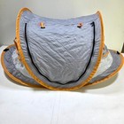 Micoo Baby Tent Gray Orange Pop Up Portable Sun Shelter Beach Outdoor Play 43x29