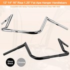 12 14 16  Meathook Ape Hanger Handlebar For Harley Touring Street Electra Glide