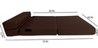 Lounger Folding Foam Mattress  Convertible Sleeper Sofa Bed 6 X48x80 Brown