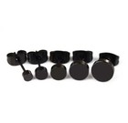 Black Stainless Steel Barbell Ear Studs Punk Rock Earrings 3-12mm Mens Women s