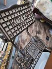 Antique Enamel Koken Barber Chair W headrest  Very Nice Example  Hydraulic  Pu