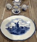 Vintage Delft Blue Miniature Tea Set Left Handed Southpaw Pitcher San Francisco