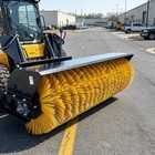 72  Angle Skid Steer Power Broom Sweeper Hydraulic Bi-directional Quick Attach