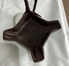 Rare 19thc Scottish Wrought Iron 4-wick Cruisie Lamp Antique Vernacular Oil Ligh