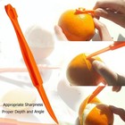 Orange Peeler Tools Citrus Peel Cutter Plastic Easy Fruit Vegetable Slicer Cu   
