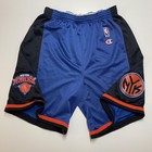Vintage New York Knicks Shorts Youth Xl Blue Black Nba Basketball Champion 90s