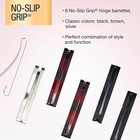 Scunci By Conair No-slip Grip Stay Tight Barrettes - Hair Barrettes For Women -