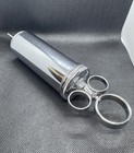 Vintage Medical  Doctor   Metal Syringe 4 Ounce